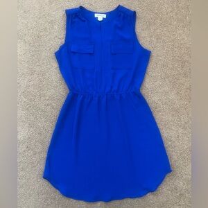 Like New Monteau Los Angeles Sun Dress, Sapphire Blue, Size Medium